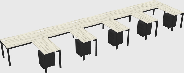 L-shaped desk