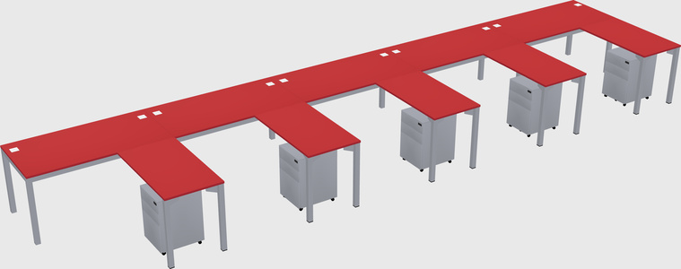 L-shaped desk