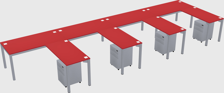 L-shaped desk