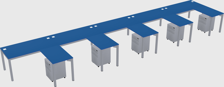 L-shaped desk