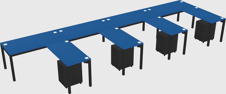 L-shaped desk
