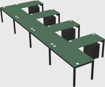L-shaped desk