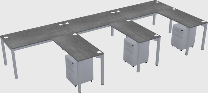 L-shaped desk