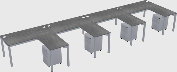 L-shaped desk