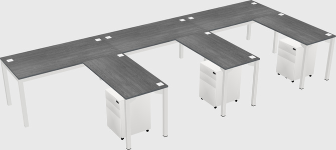 L-shaped desk