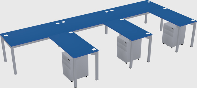 L-shaped desk