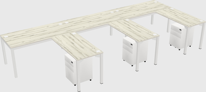 L-shaped desk