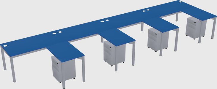 L-shaped desk