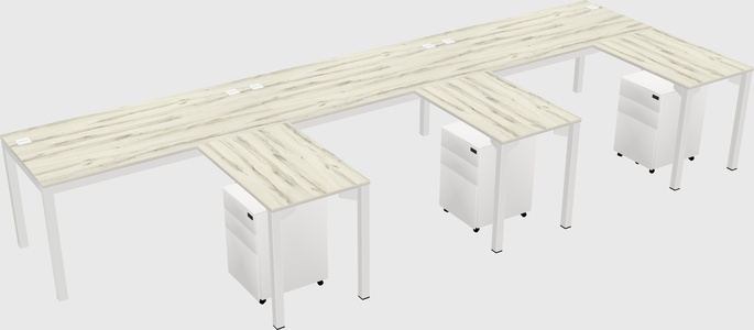 L-shaped desk