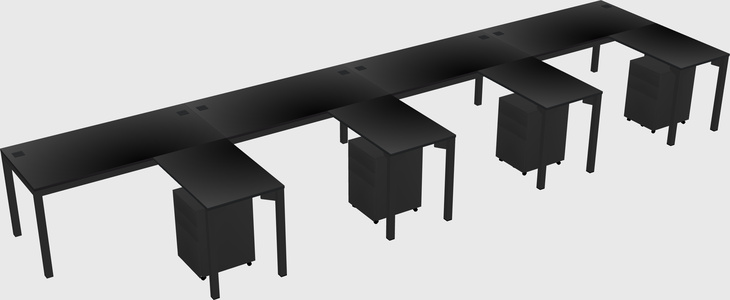 L-shaped desk