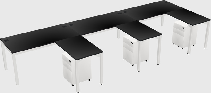 L-shaped desk
