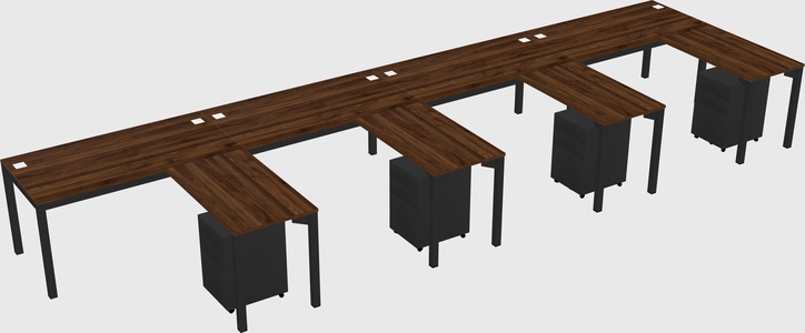 L-shaped desk