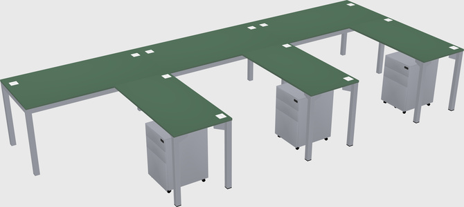 L-shaped desk