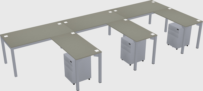 L-shaped desk