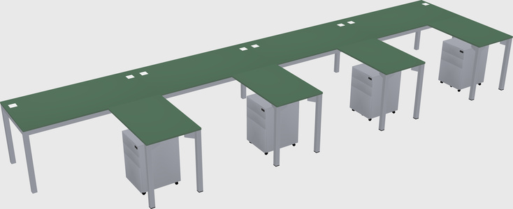 L-shaped desk