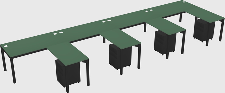 L-shaped desk