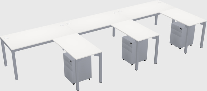 L-shaped desk