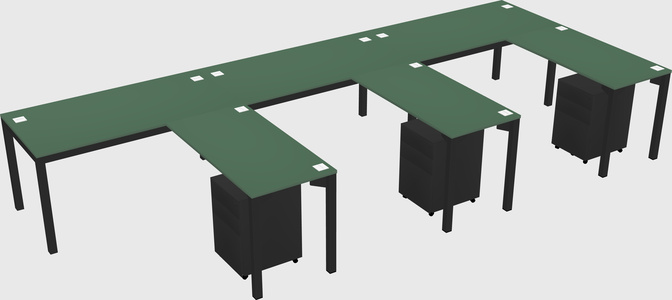 L-shaped desk