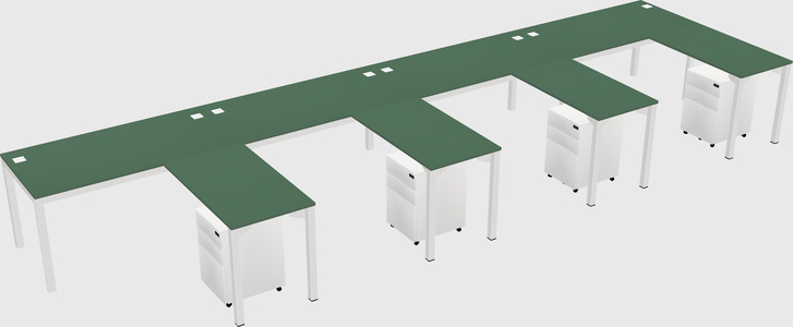 L-shaped desk