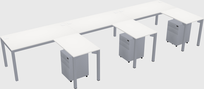 L-shaped desk