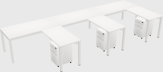 L-shaped desk