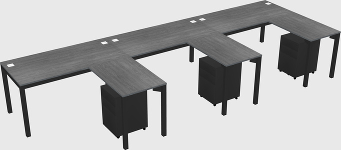 L-shaped desk