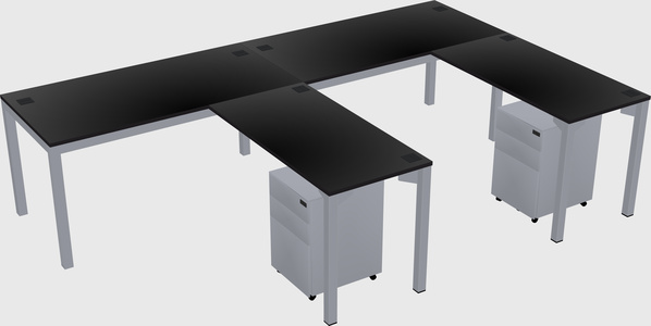 L-shaped desk
