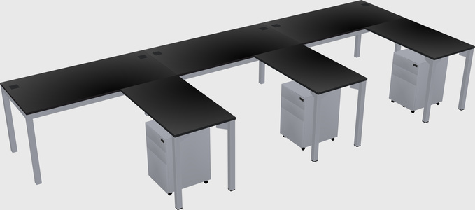 L-shaped desk