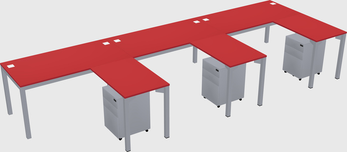 L-shaped desk