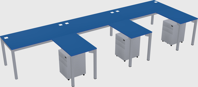 L-shaped desk