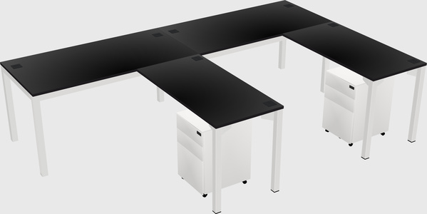 L-shaped desk