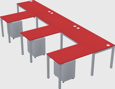 L-shaped desk