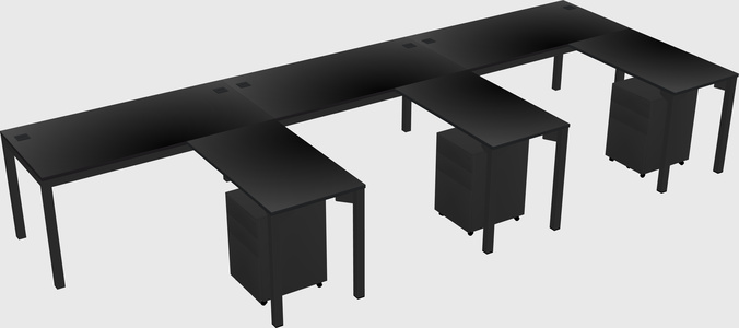 L-shaped desk