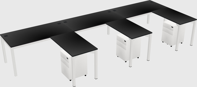 L-shaped desk