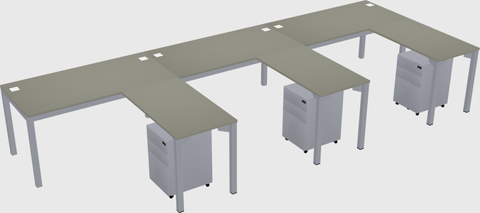 L-shaped desk