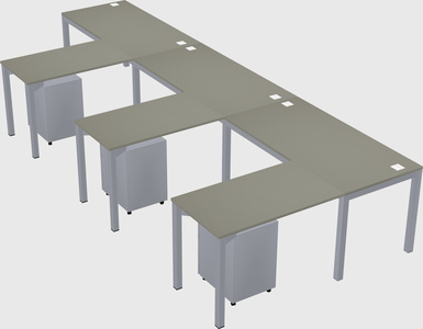 L-shaped desk
