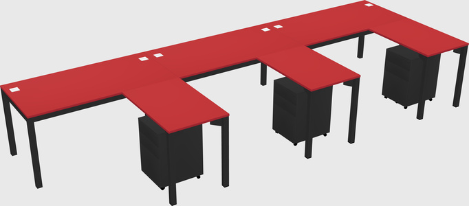 L-shaped desk