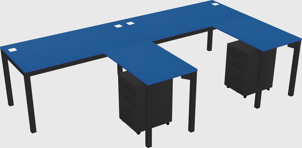 L-shaped desk