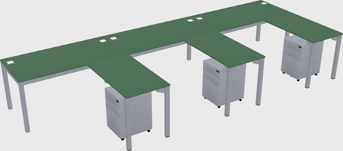 L-shaped desk