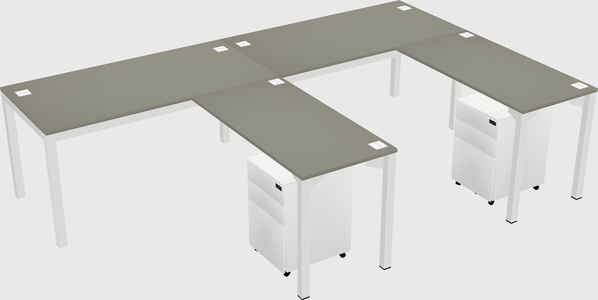 L-shaped desk