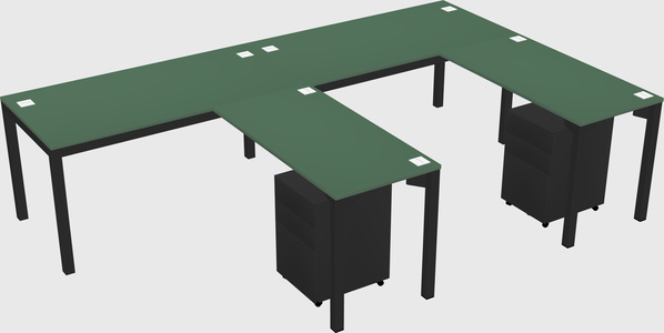 L-shaped desk