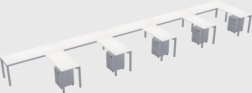 L-shaped desk
