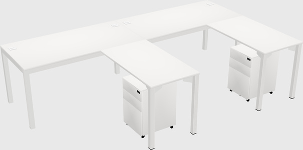 L-shaped desk