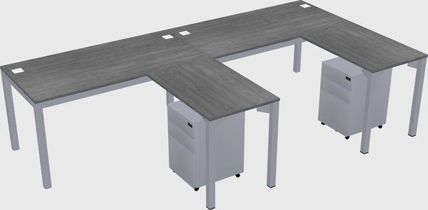 L-shaped desk