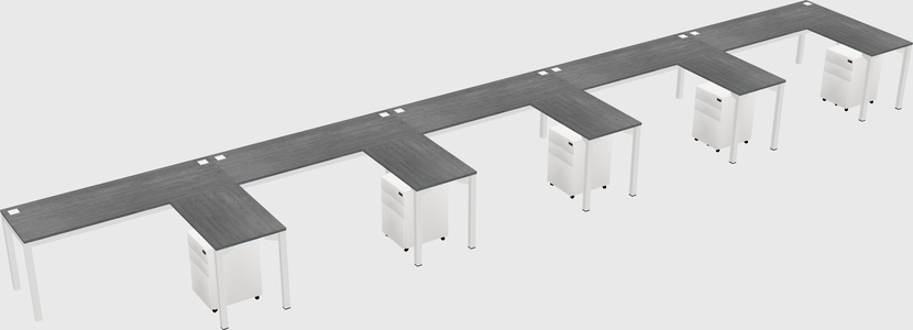 L-shaped desk