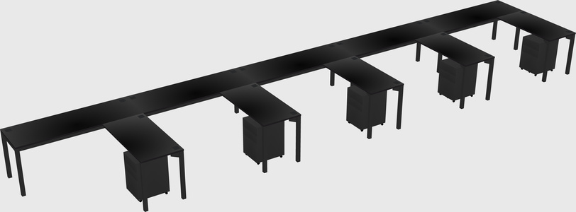 L-shaped desk