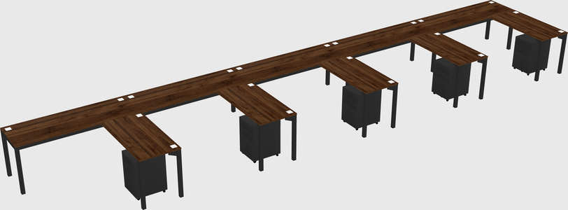 L-shaped desk
