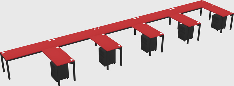 L-shaped desk