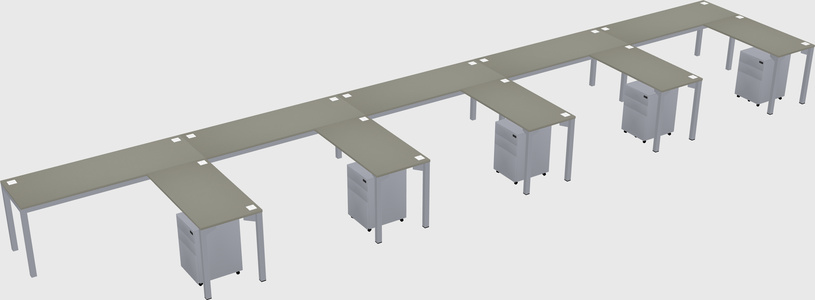L-shaped desk