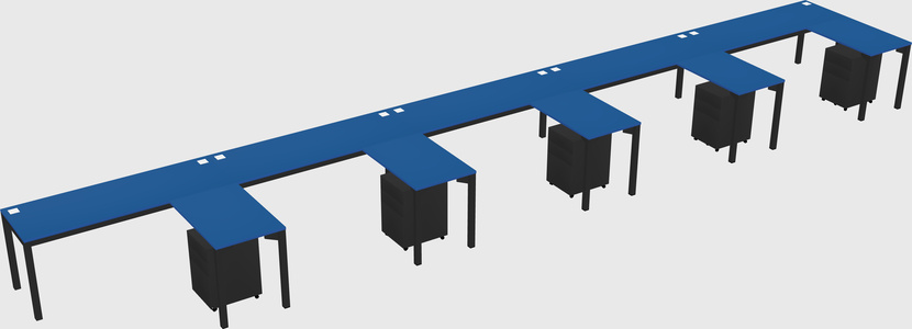 L-shaped desk